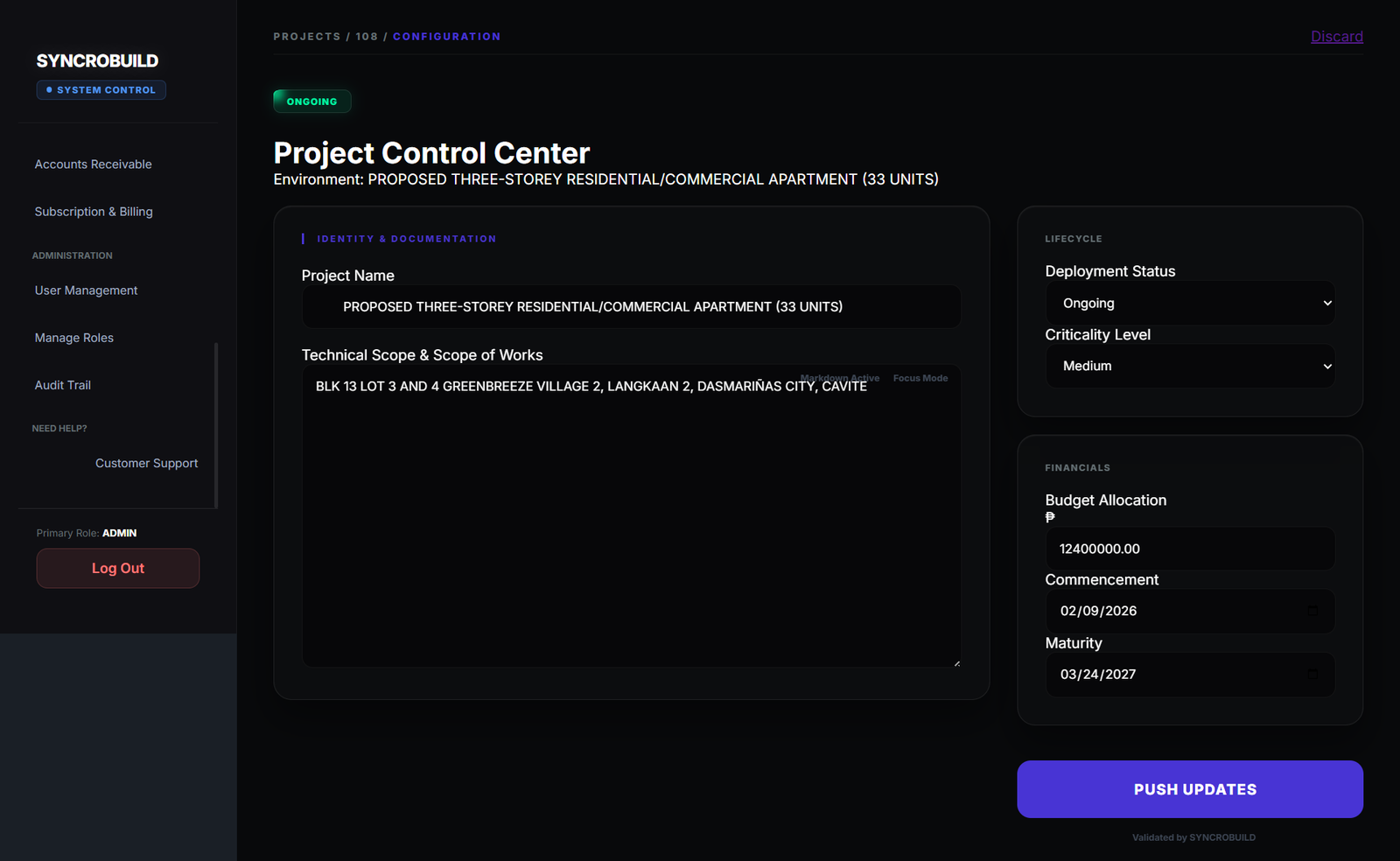 System Screenshot